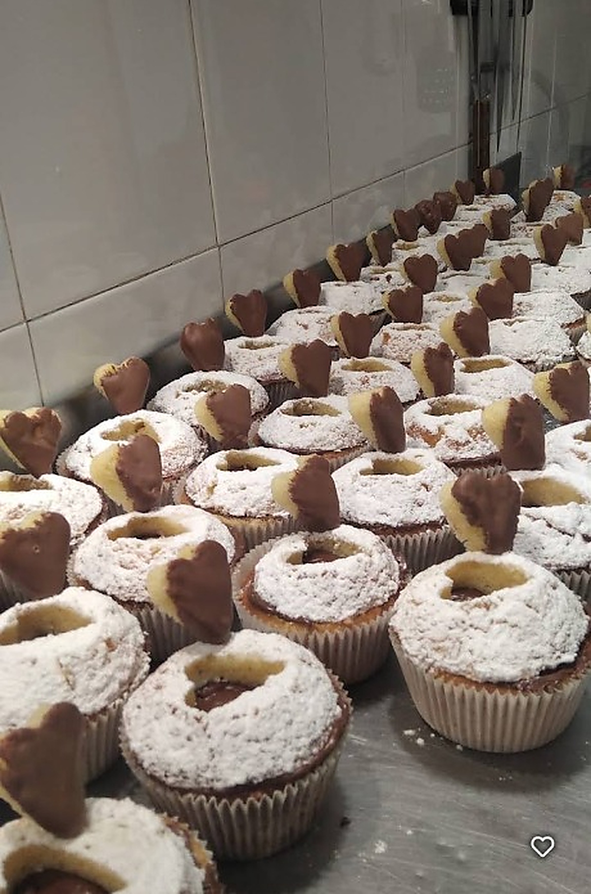 Magdalenas con chocolate